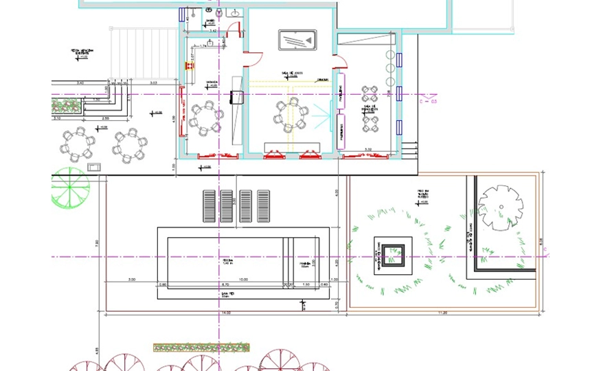 Layout da <strong>Construção sem o pilar</strong>